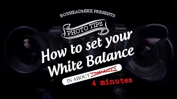 How to set your white balance