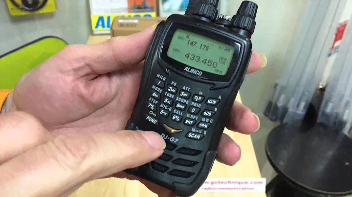 Talkie Walkie Alinco DJG7 VHF UHF SHF Presentation Go Technique